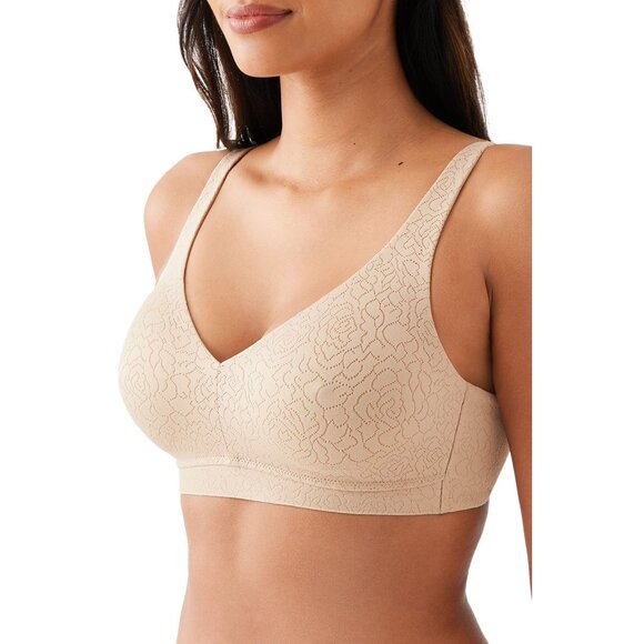 Wacoal Other - 🆕WACOAL Inside Job Full Unpadded Wireless Bra 38C Beige #852345